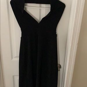 Black halter dress